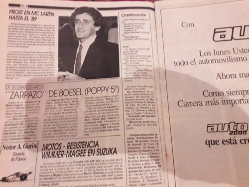 Revista Auto 2000 Piquet Tc Prost Bessone Recalde 1987 N57 (Usado)