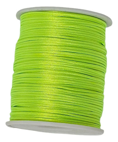 Cordão Rabo De Rato Trader 1mm C/100 Metros - A Cor Cor Verde Fluorescente (92)