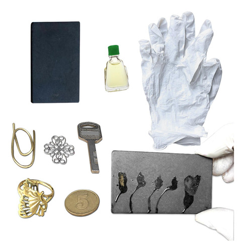 Kit De Teste De Ouro Pedra De Teste De Metal Precioso Pedra