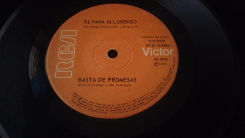 Single Silvana Di Lorenzo Basta De Promesas