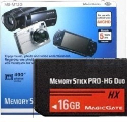 Memory Stick Pro Duo Hx Para Psp Y Camaras  16gb