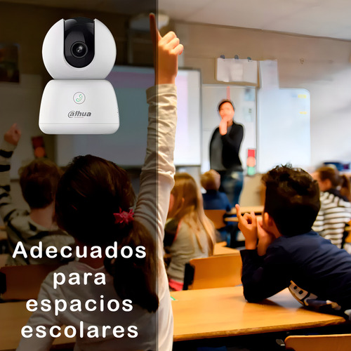 Cámara Wifi Dahua Technology Dh-ipc-h3bp-0360b, 3 Mp, Panorámica De 0° A 350° E Inclinación De -5° A 80° Vision Nocturna 10mts Ir Con Memoria Microsd De 64gb