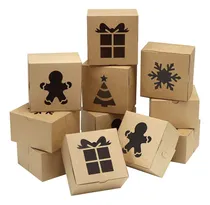 Comprar Juego De 30 Cajas De Cartón Kraft Para Galletas De Panadería