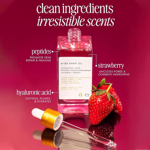 Strawberry Vanilla After Shave Oil, After Shave Oil -