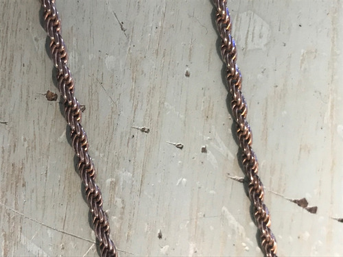 Imagen 4 de 5 de Cadena De Plata Estilo Cordón Torcido!