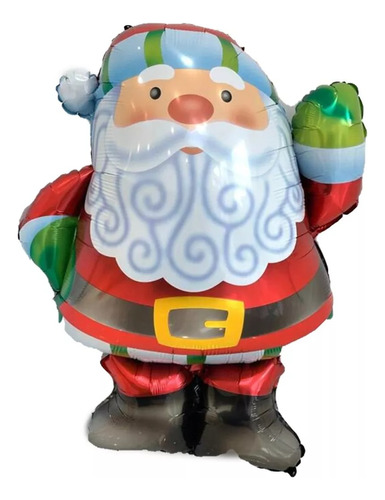 Globo Metalizado Papa Noel Feliz Navidad Santa Claus