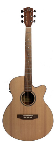 Guitarra Electroacústica Bamboo Spruce 40 Con Funda Color Marrón claro Material del diapasón Nogal Orientación de la mano Diestro