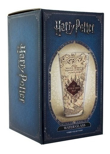 Vaso Vidrio Marauder's Map De Harry Potter Producto Oficial 