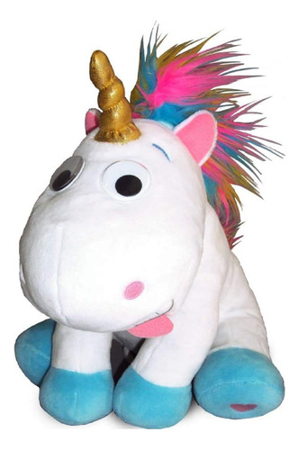 Peluche De Unicornio Puffy Se Rie A Carcajadas Suave Colores
