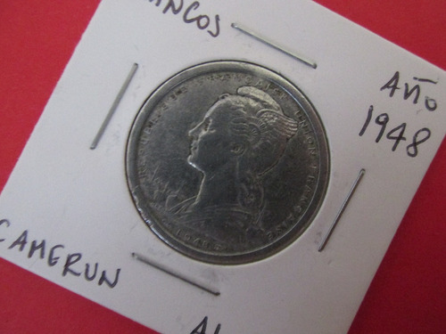 Moneda Camerun Africa 2 Francos Colonia Francesa Año 1948 (Usado)