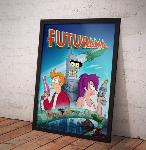 Cuadros De Futurama 34x45cm Con Vidrio Imprimetuposter