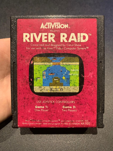 River Raid Atari 2600 Cartucho