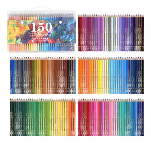 Acuarela Lápices Set Con Caja De Almacenamiento 150 Colores