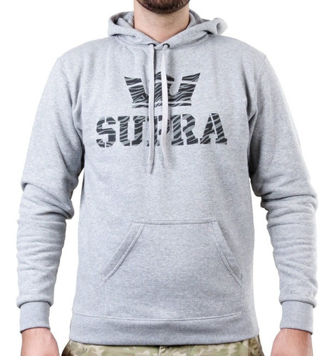 Buzo Canguro Supra Above Hoodie Capucha Hombre Friza Algodon