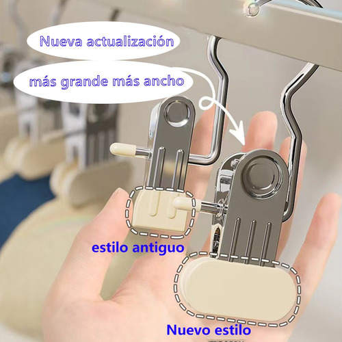 Ganchos Para Pantalones Pack De 10 Unidades Color Blanco