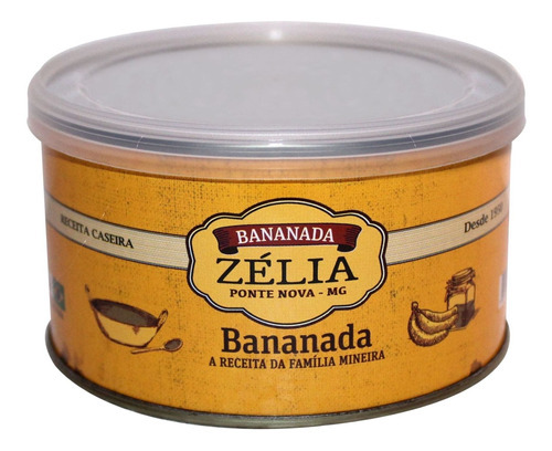 Doce de bananada cremosa banana Bananada sem TACC em lata 400 g