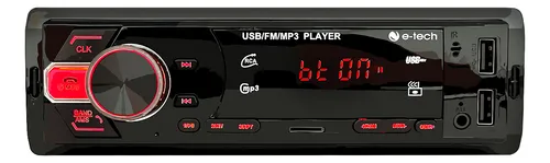 comprar Som Automotivo E-tech Imports Light Com Usb Bluetooth E Leitor De Cartão Sd