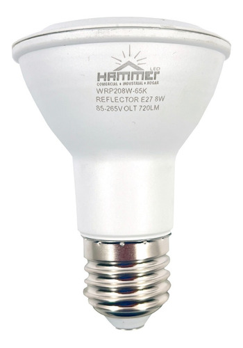 Bombillo Reflector Par 20 Led 8w 6500k E27 85/265v Hammer