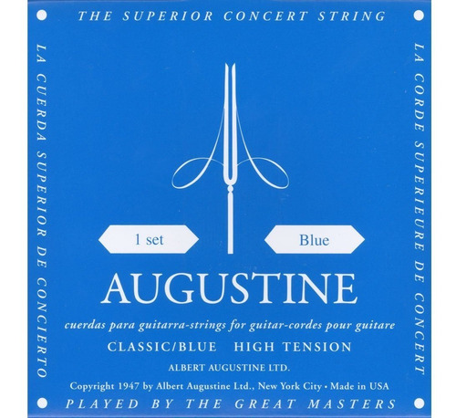 Augustine Blue Label  Cuerda Paraguitarra Clasica