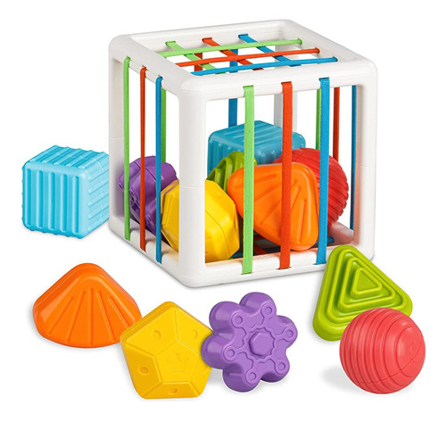 Tiyol Shape Sorter Baby Toys 12-18 Months, Montessori Learni