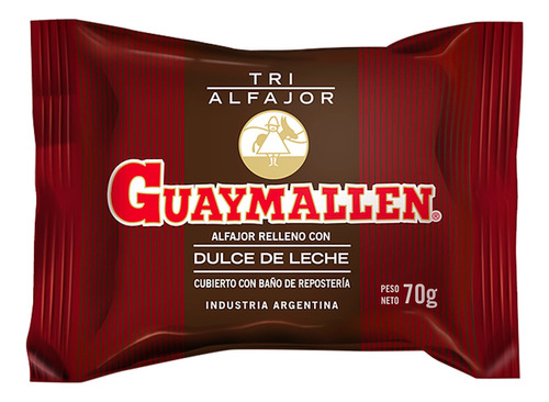 Alfajor Triple Chocolate Guaymallen 70 Gr