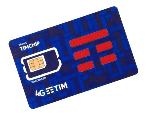 Chip Tim 4g Pré Pago 10,00 Recarga Ddd Automático Nano Micro