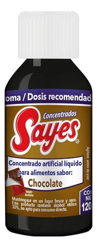 Concentrado Saborizante Sayes Sabor Chocolate 120ml