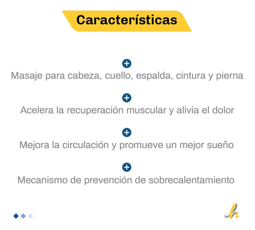 Imagen 2 de 10 de Masajeador Cuello & Espalda Calor Cervical Lumbar Hombros Lh