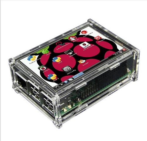 Display Lcd 3.5 Touch Tela Raspberry Pi3b E B+ + Case