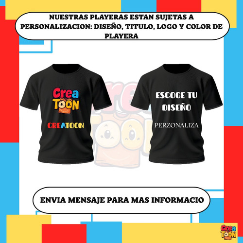 Playera Los Pitufos Personalizada 002 Colores
