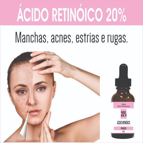 Acido Retinoico Peeling 20% 30ml Manchas Acne Estrias