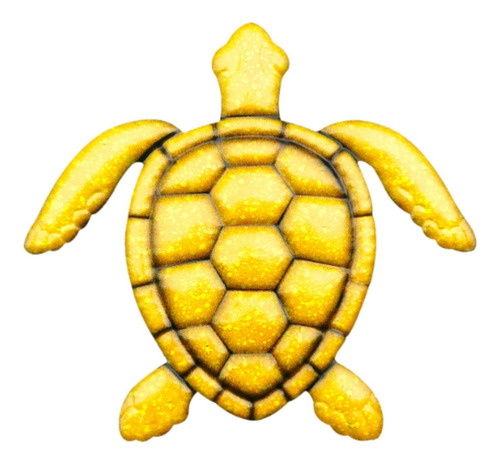 Tartaruga De Ferro Arte Da Parede De Arte Pendurada Amarelo