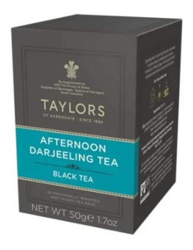 Té Afternoon Darjeeling 20 Bolsitas Taylors