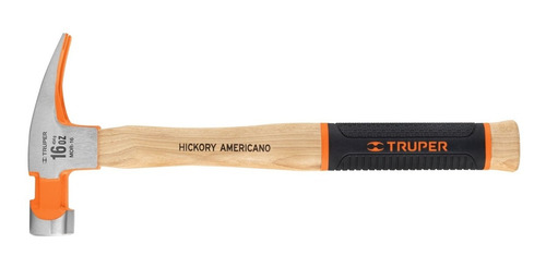 Martillo Pulido Uña Curva 16 Oz Mango Hickory Truper 16658