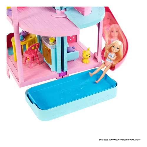 Playset Barbie com Boneca - Casa Mobiliada 360 Graus - Mattel