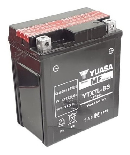 Bateria Yuasa Ytx7l-bs 12v 6ah Mt 03 Fz 25 Xtz Ys 250