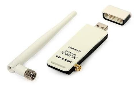 Imagen 3 de 5 de Adaptador Usb Inalambrico Tp-link Tl-wn722n Alta Ganancia