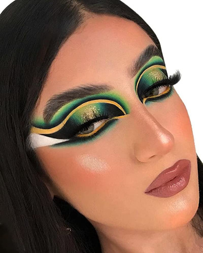 Go Ho Juego De Lápices De Sombra De Ojos Verdes De 4 Colores