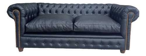 Sillon Sofa Chester De 2 Cuerpos 100% Cuero Vacuno - Jojita