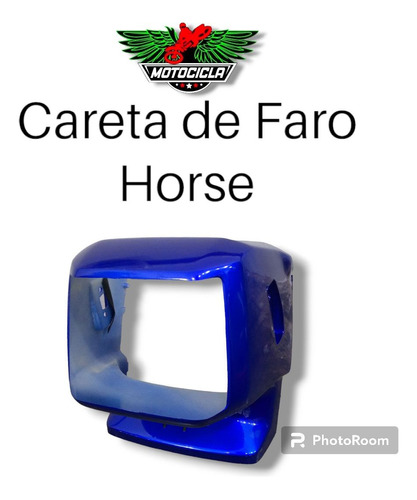 Careta De Faro Moto Horse Azul