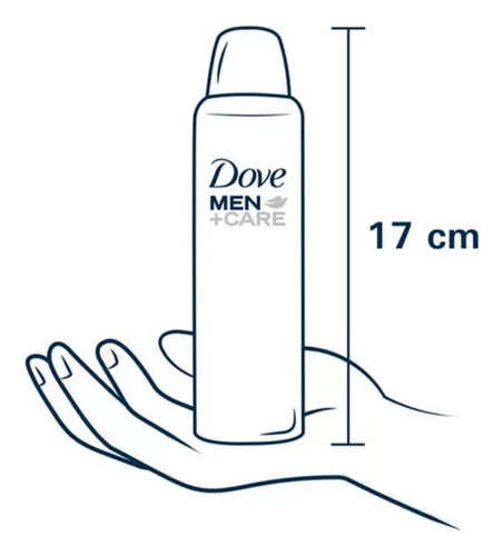 Kit 3 Desod Aerossol Dove Men Care Cuidado Total 150ml
