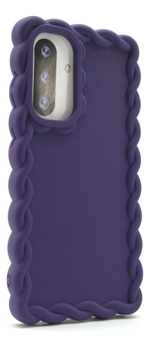 Funda Case Protector Para Samsung A36 Uso Rudo Antigolpes Crochet - Violeta Samsung A36