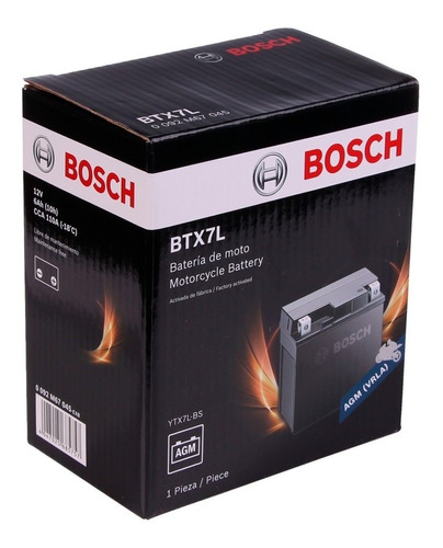 Bateria Moto Bosch Btx7l Ytx7l-bs Honda Xr 190 L