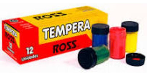 Tempera 12 Colores 15 Ml Doble Blanco Ross