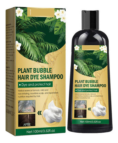 Champú De Tinte Botánico Para El Cabello Bubble 100ml #u