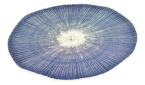 Individual Azul Para Mesa Y Decoración Diámetro De 37 Cm