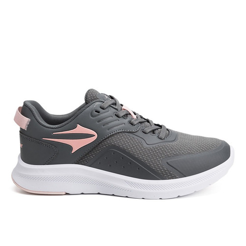 Zapatilla Topper Warp Color Gris Para Mujer Diseño Clásico