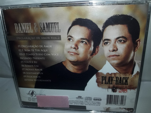 Imagem 2 de 3 de Cd Daniel E Samuel Declaraçao De Amor Vol. 02 Bonus Play Bac