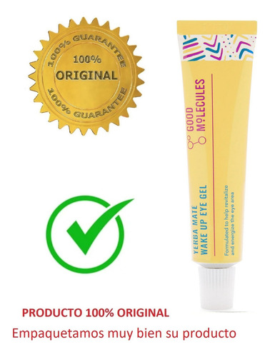 Gel de contorno de olhos Good Molecules Yerba Mate Wake Up para todos os tipos de pele 15 ml