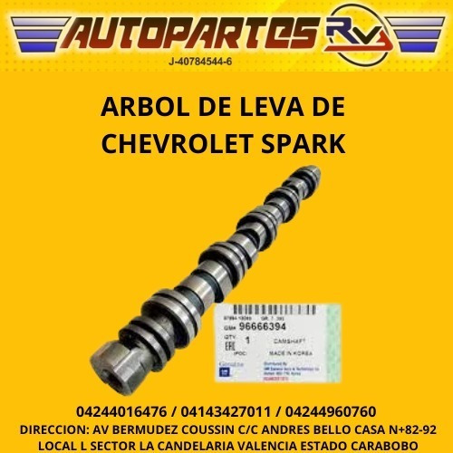 Arbol Leva Chevrolet Spark 